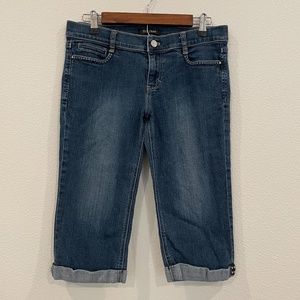 White House Black Market Noir Crop Skinny Jeans